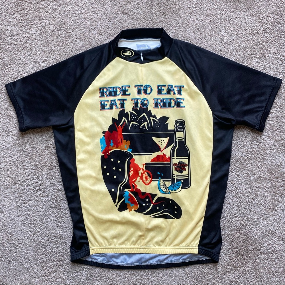 Performance Brand Ride to Eat Short Sleeve Cycling Jersey